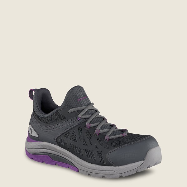 Zapatos de Trabajo Red Wing Mujer Negros/Grises - Cooltech™ Athletics - Safety Toe - 638-COYZPD